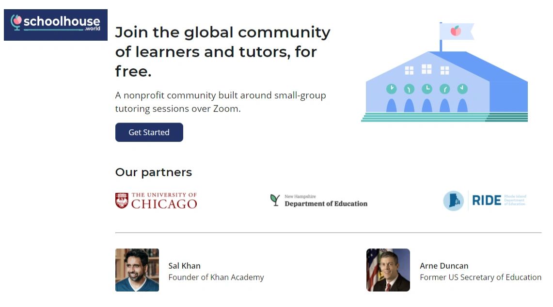 New Free Online Tutoring Platform Schoolhouse.world